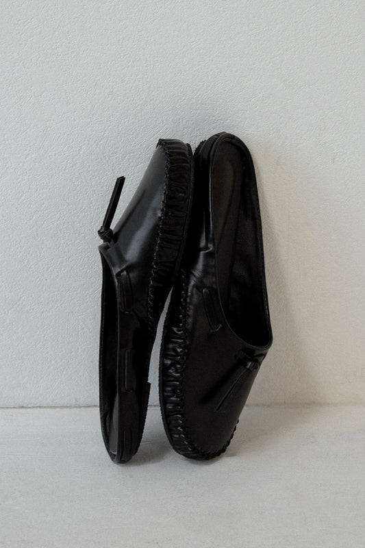 tied detail moccasin sabo