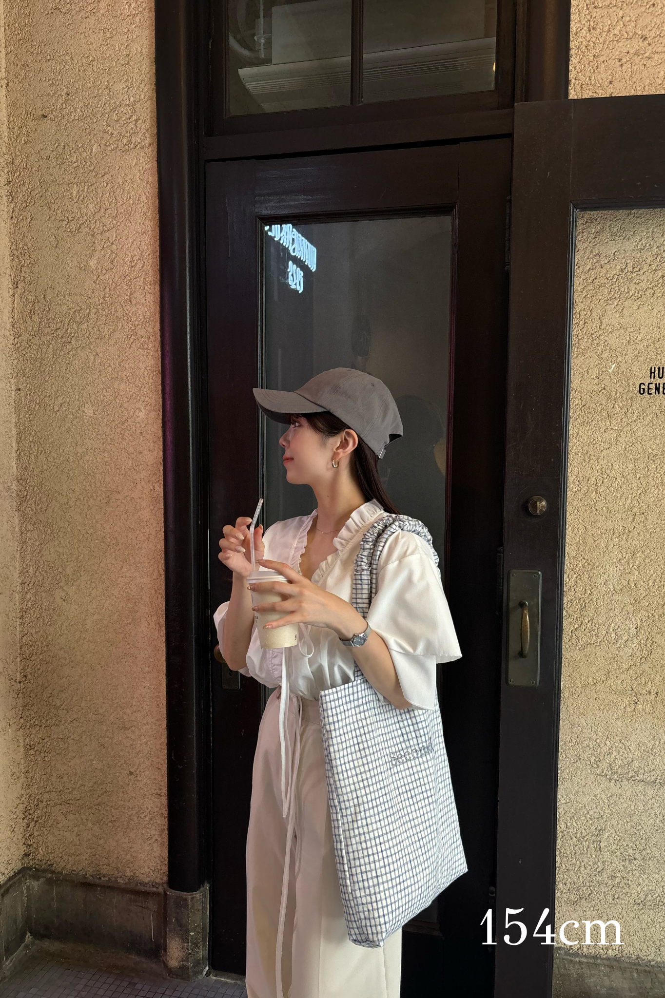 v frill line gather ribbon blouse