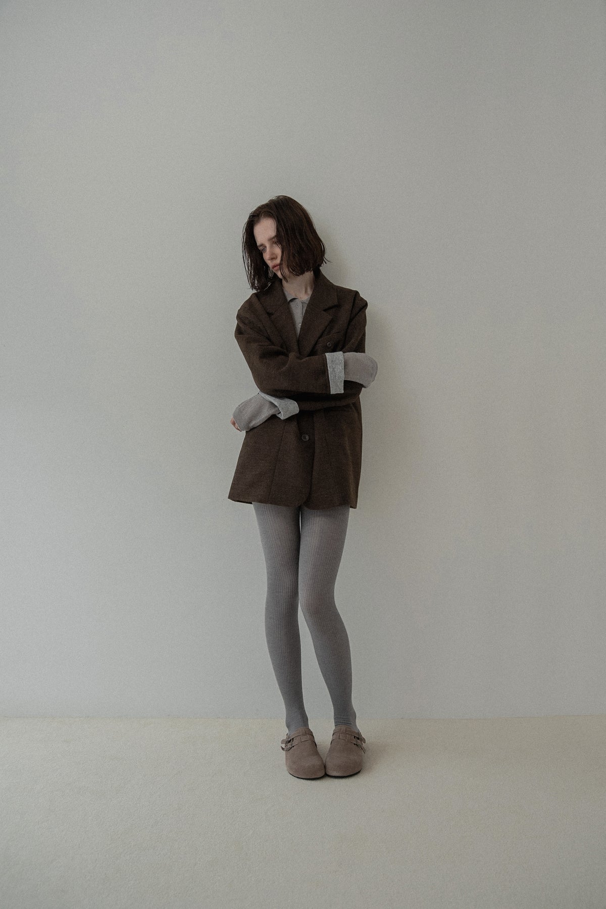 sleeve double face tailored jacket