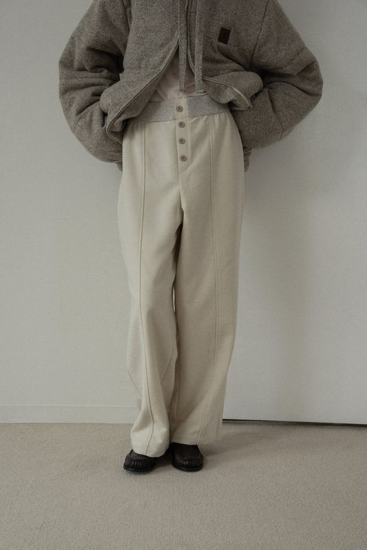 button fly center seam rib pants