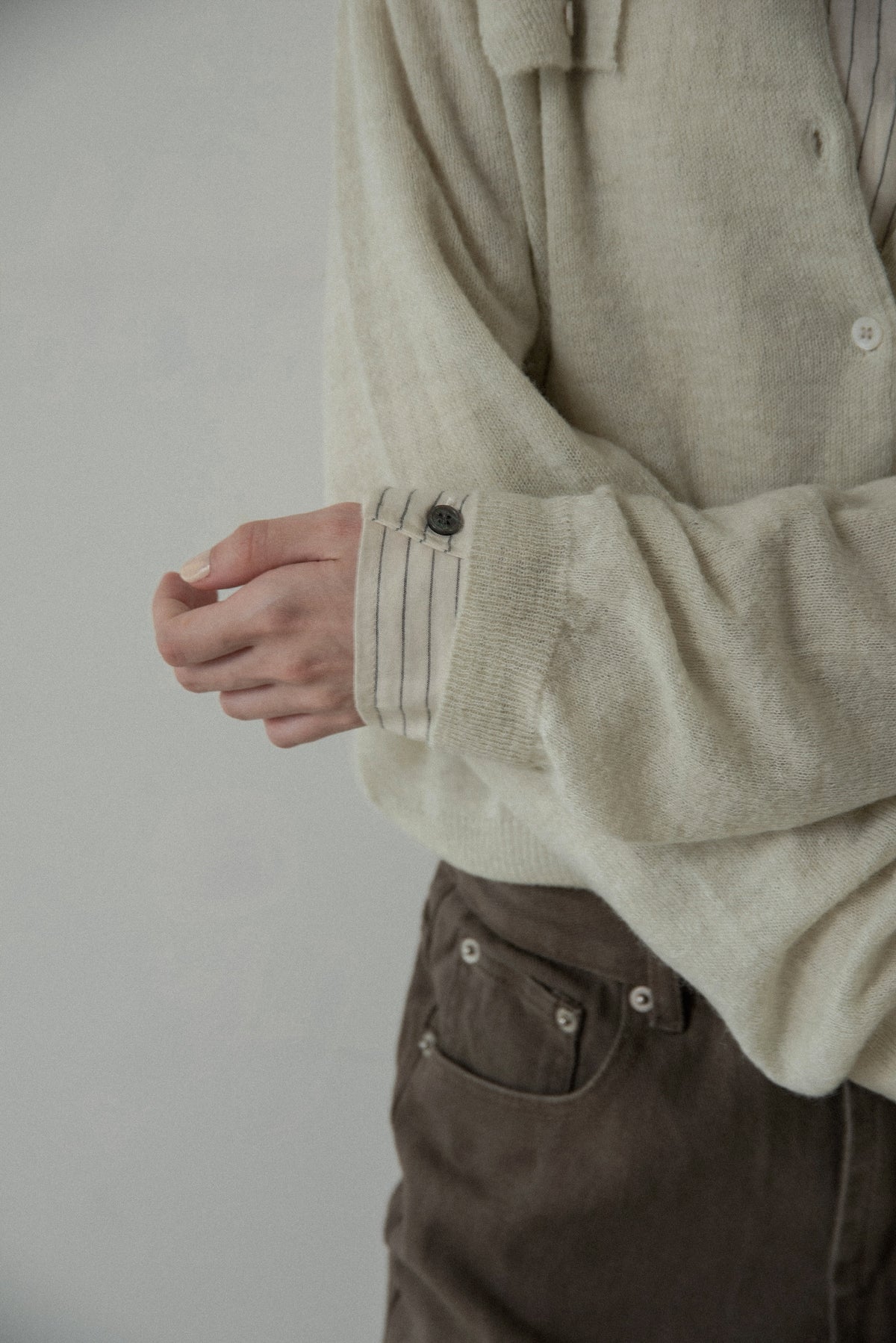soft touch polo cardigan knit tops