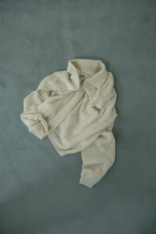 soft touch polo cardigan knit tops