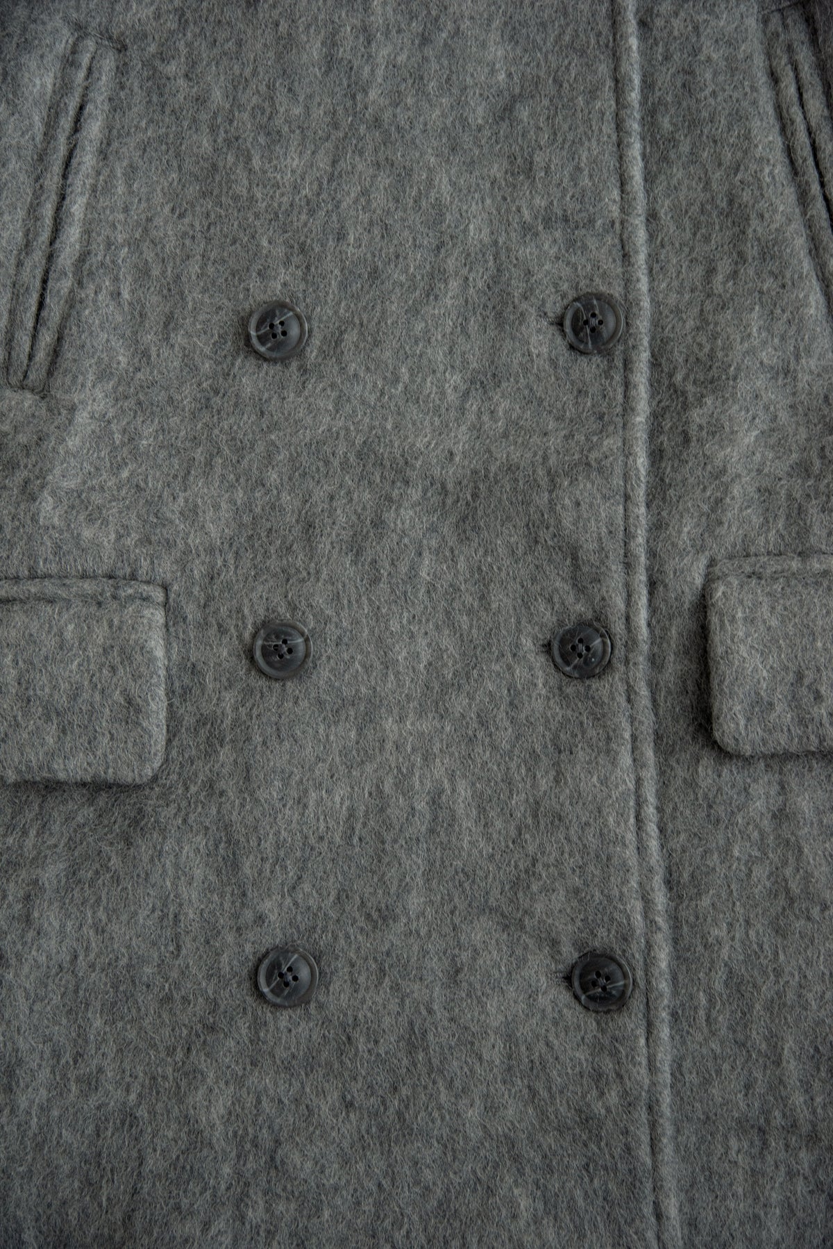 2way collar contrast cuff double coat