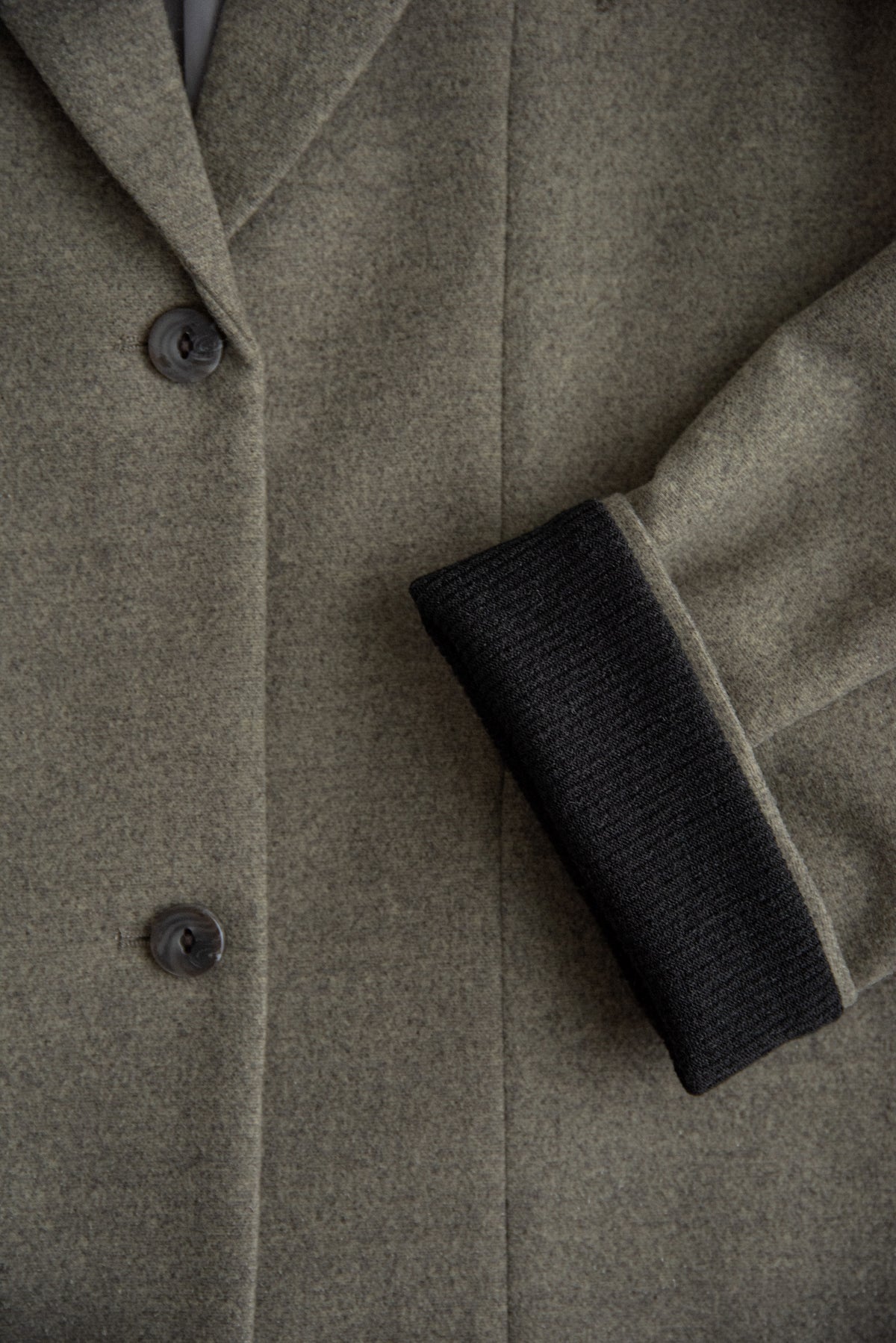 sleeve double face tailored jacket