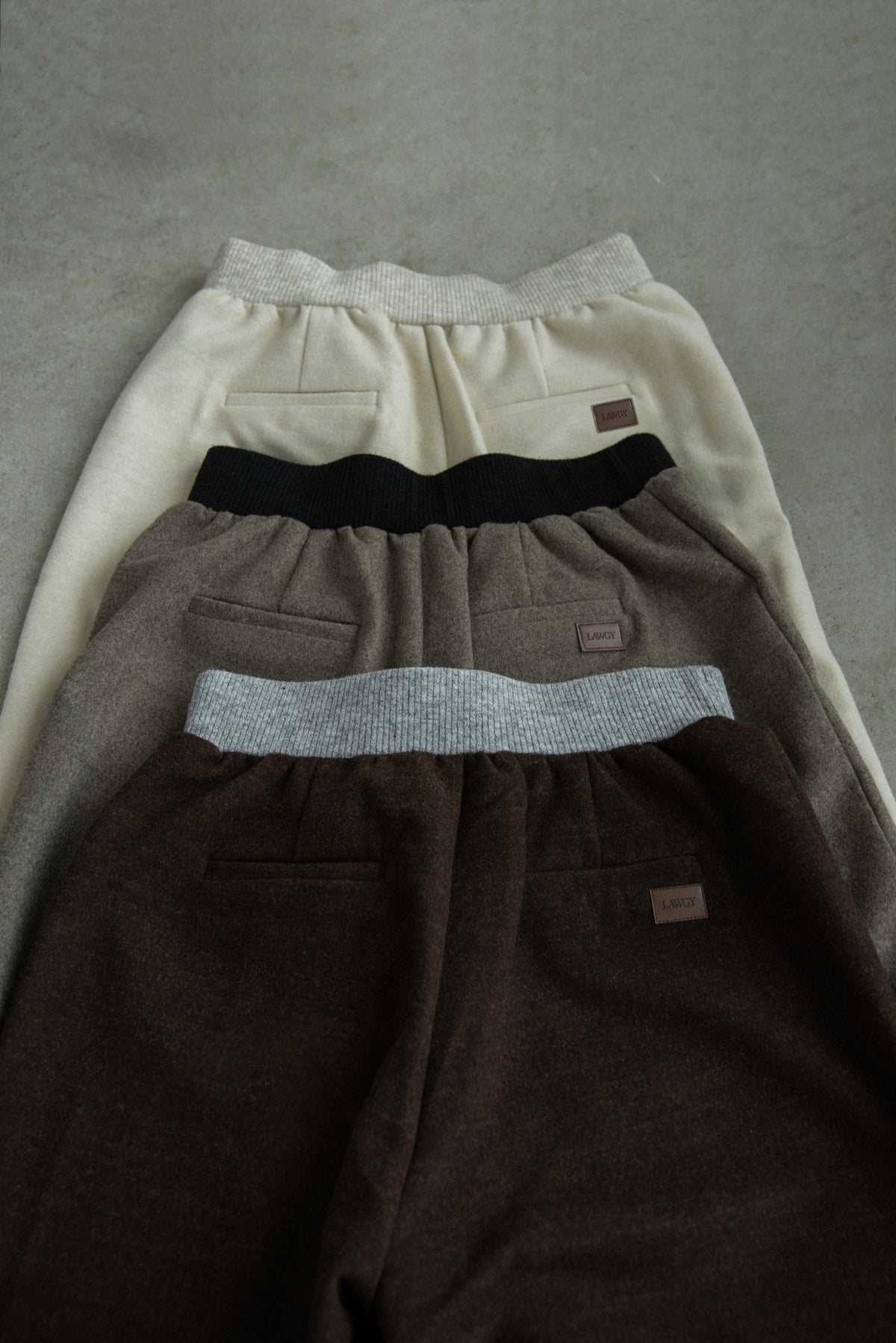 button fly center seam rib pants