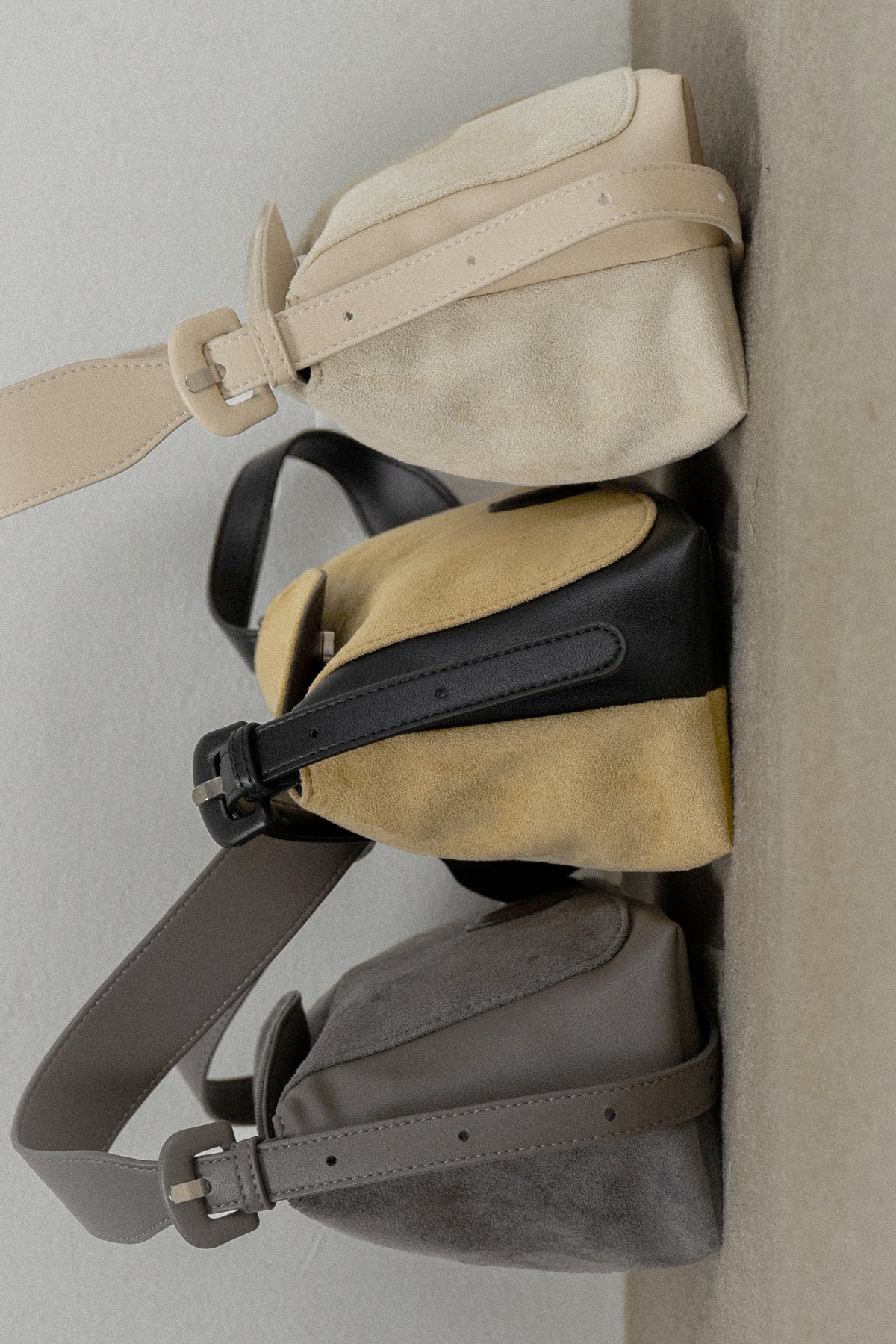 emboss patch round flap one handle bag