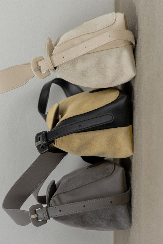 emboss patch round flap one handle bag