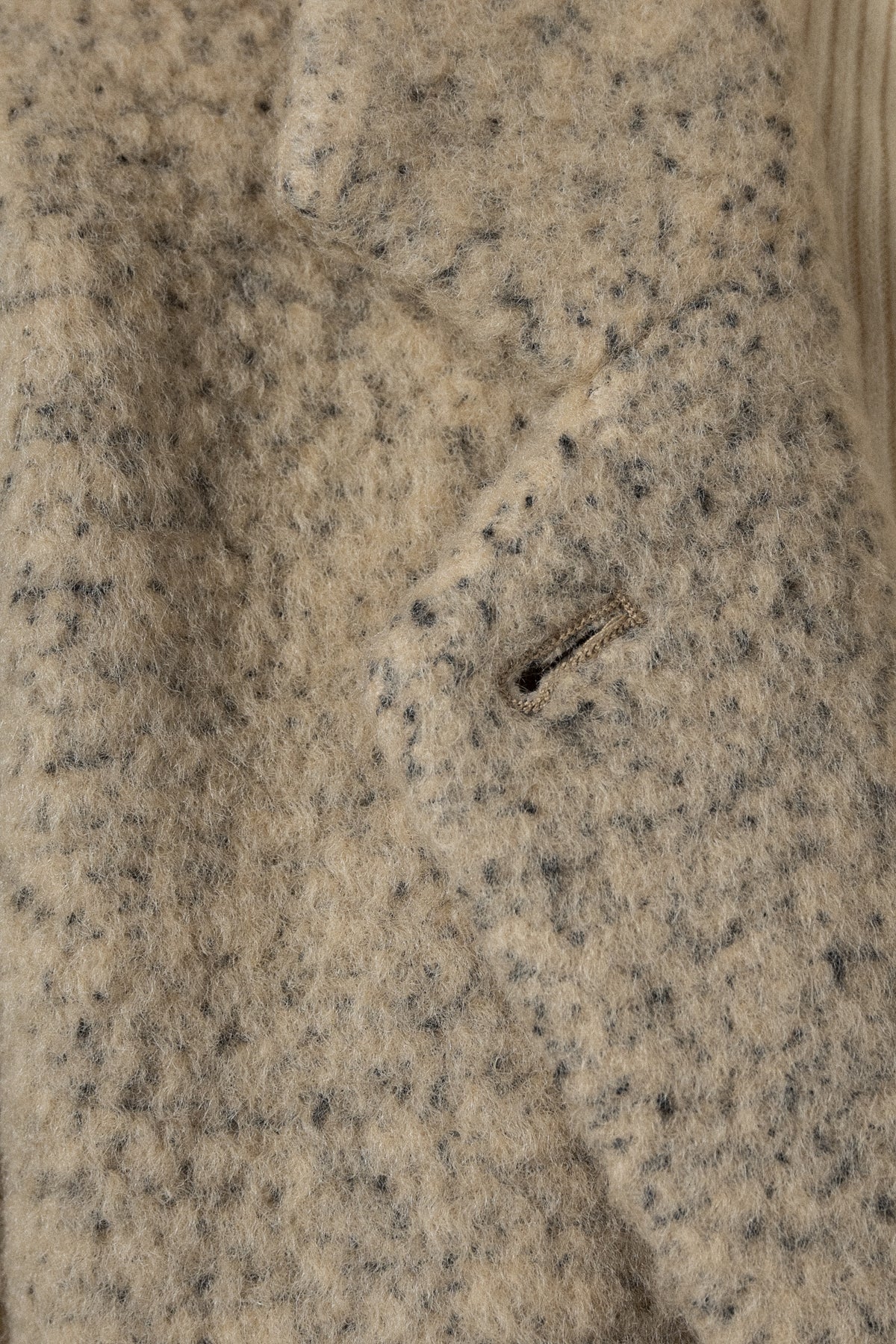 pebble pattern neck 2way jacket coat