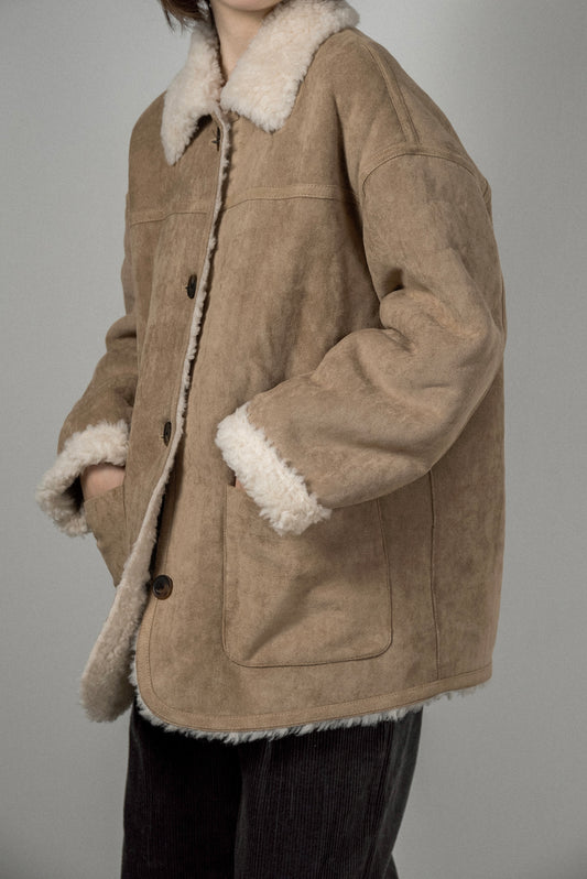 reversible brushed soutien collar outer