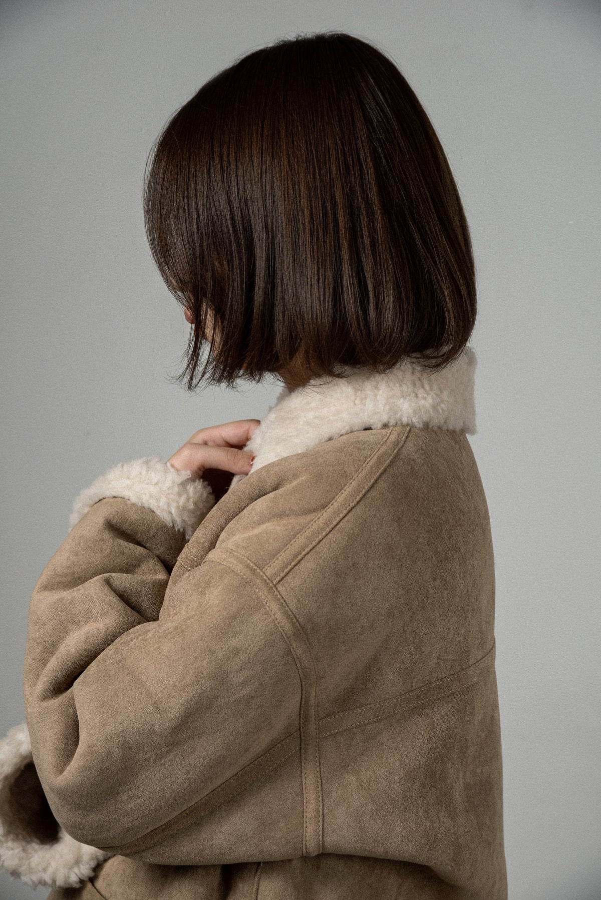 reversible brushed soutien collar outer