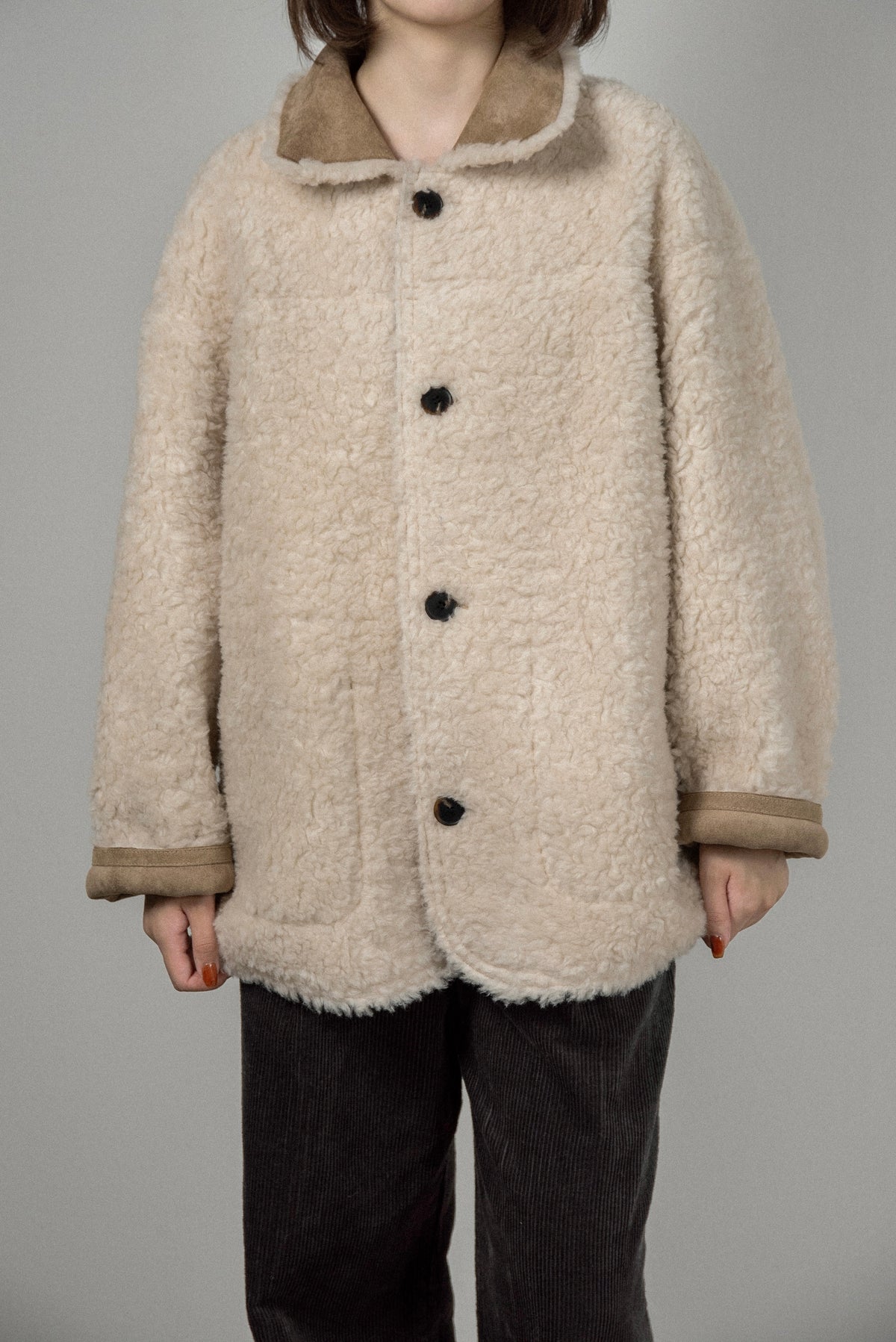 reversible brushed soutien collar outer