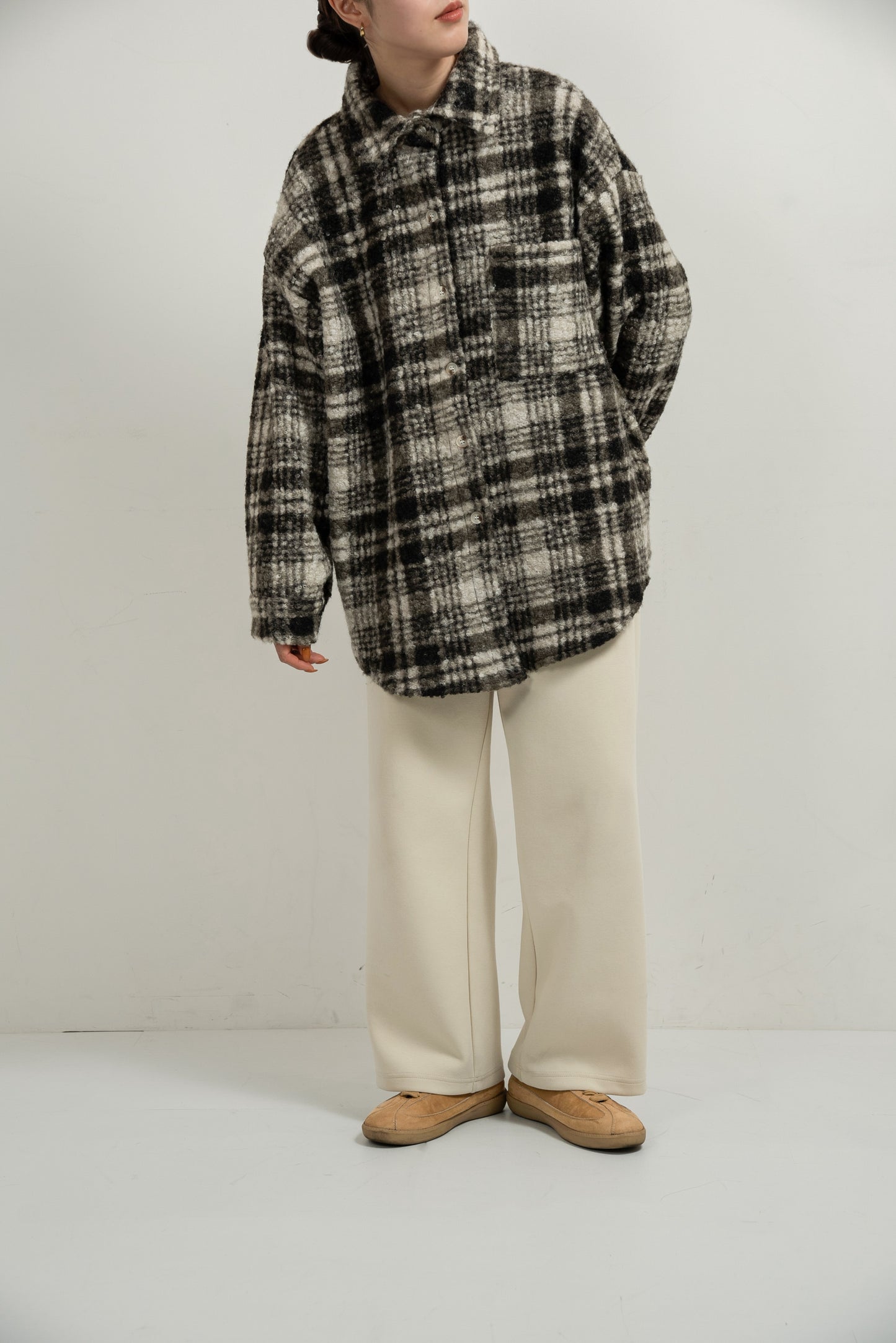 check boa shirt outer