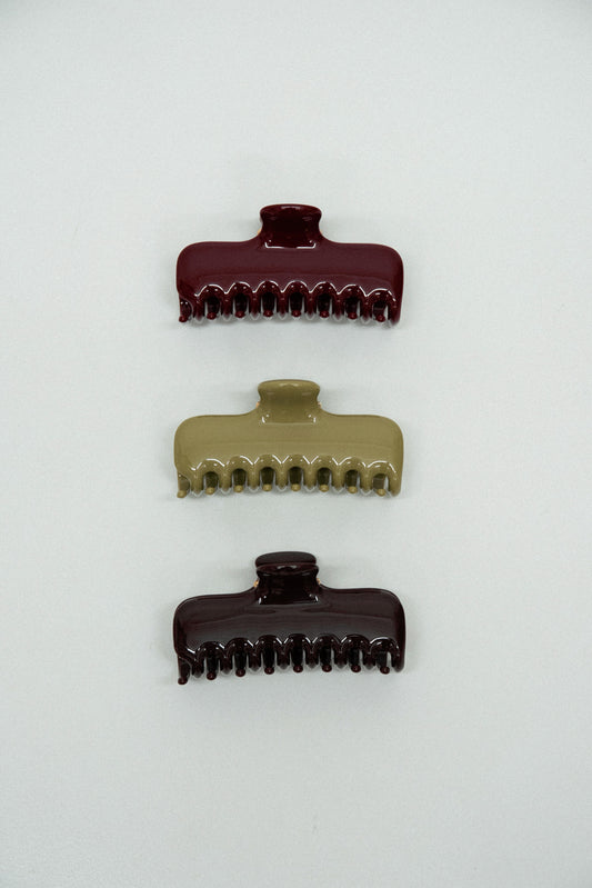 decadent chocolate glossy hair clip