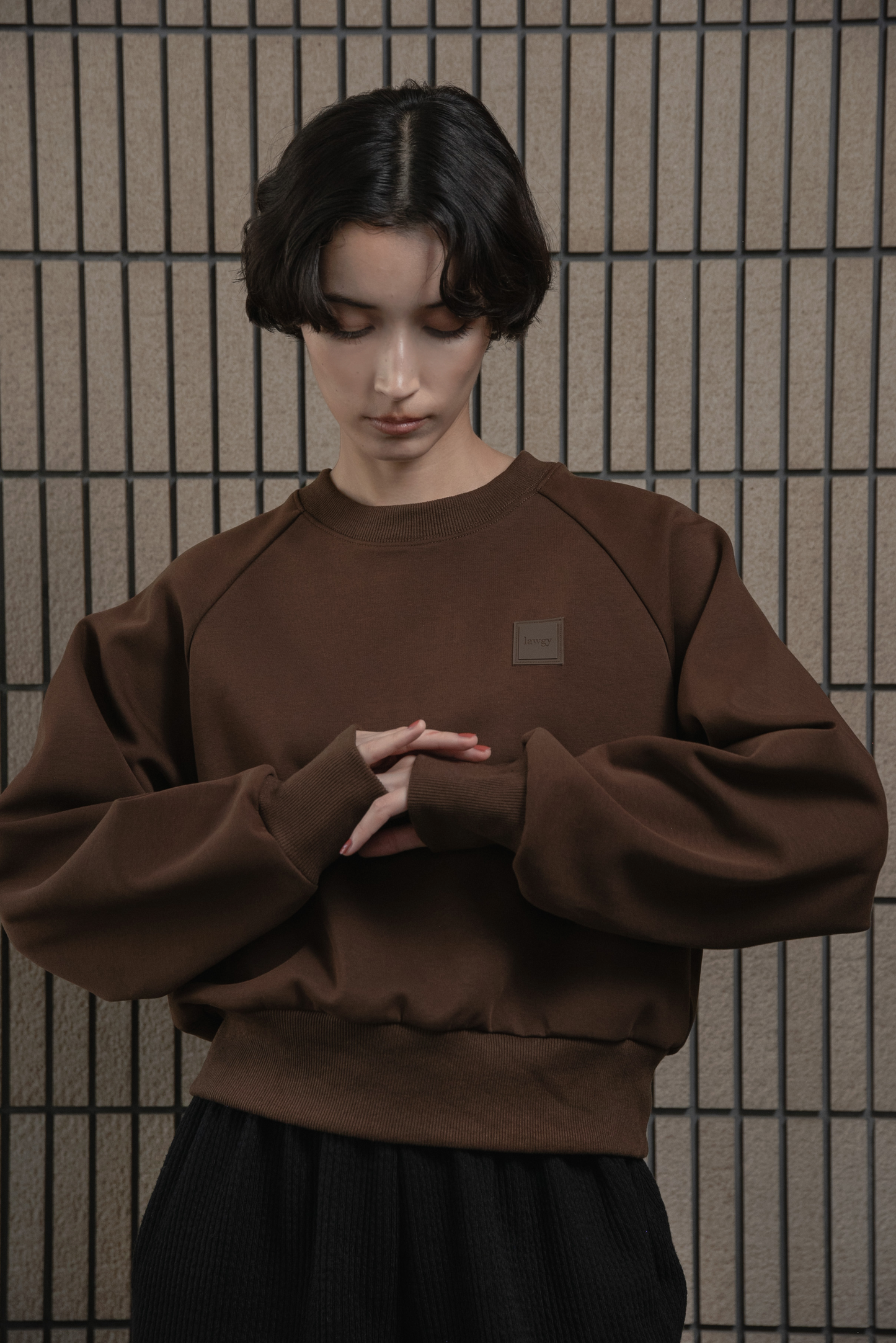 lawgy original logo patch sweat