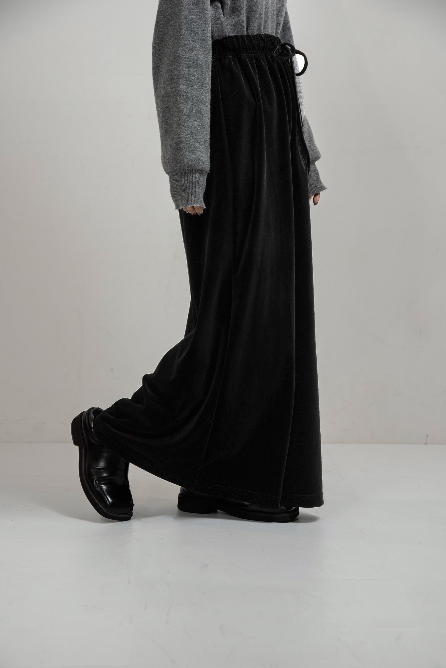 brushed ribbon tight skirt