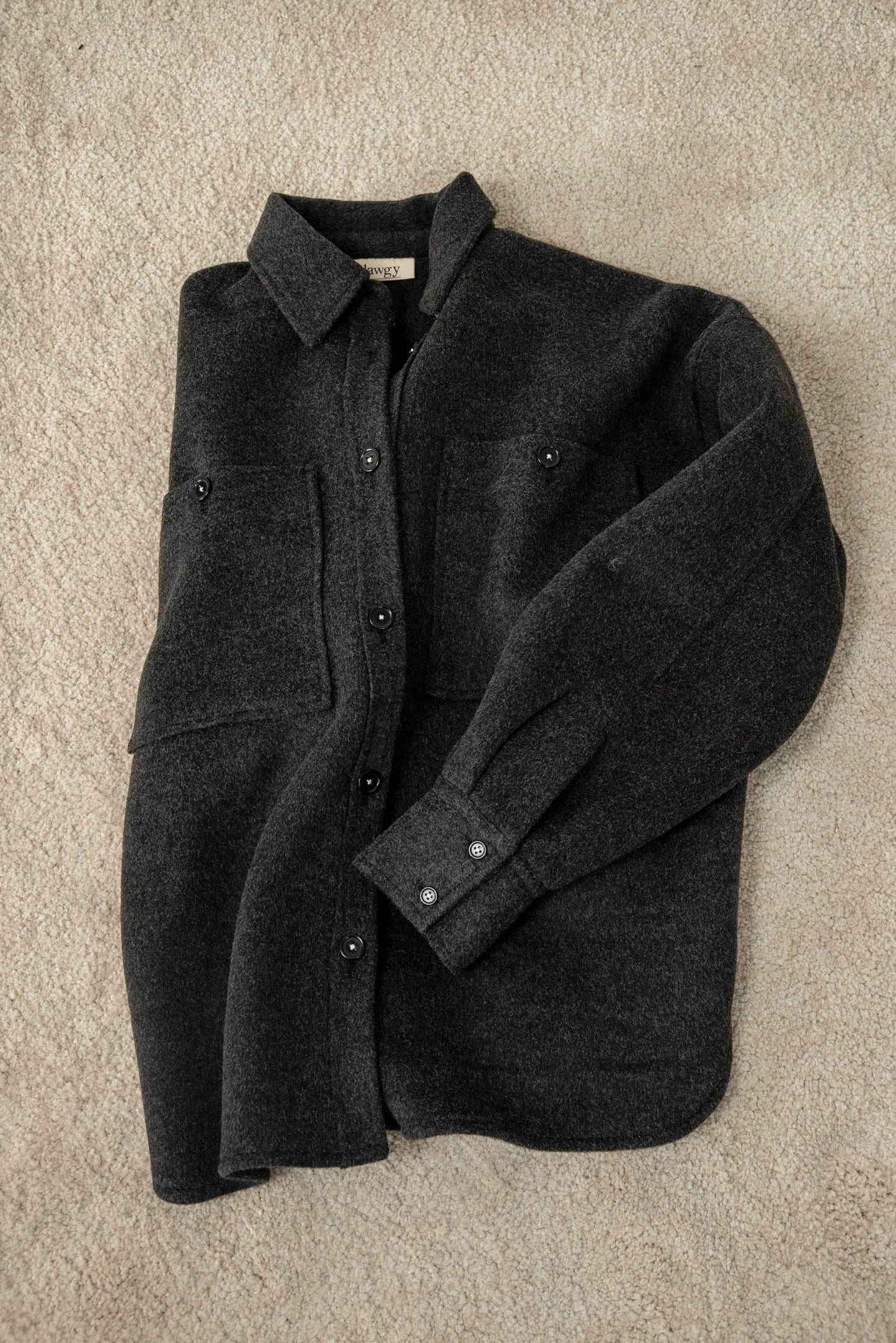 embroidery big pocket shirt like coat