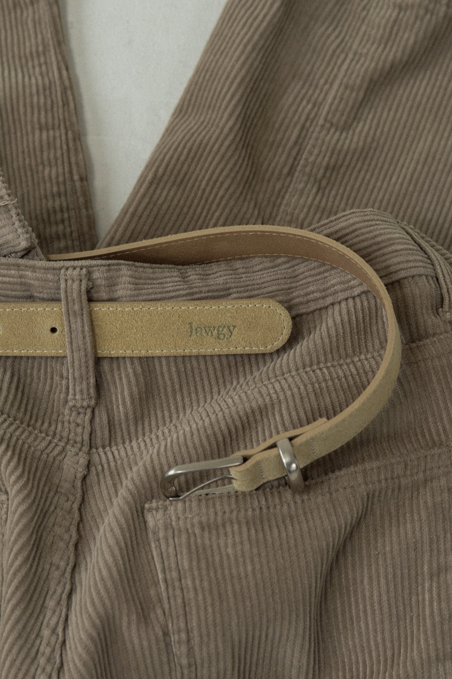 brushed simple buckle square belt