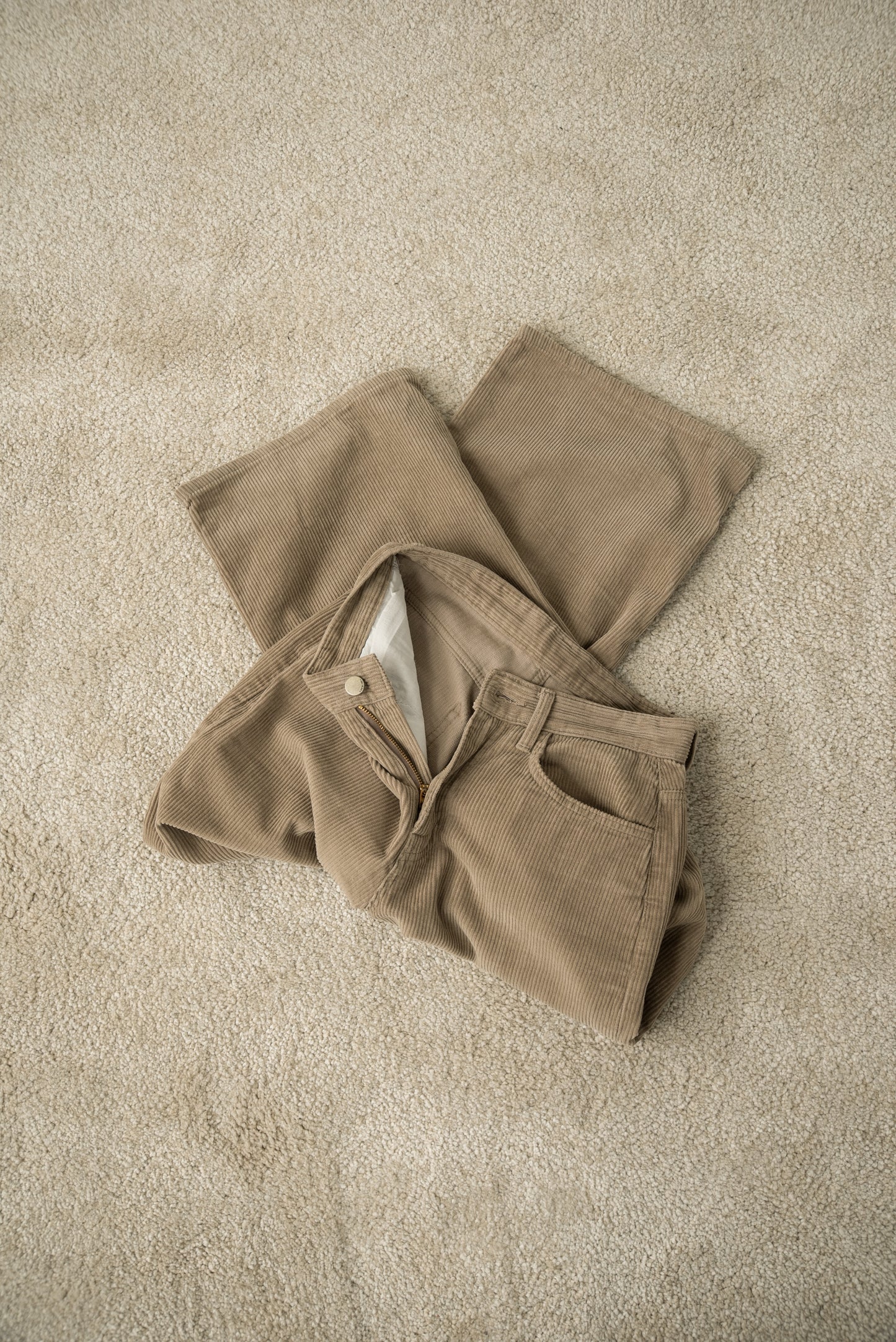 straight corduroy pocket pants