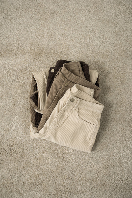 straight corduroy pocket pants
