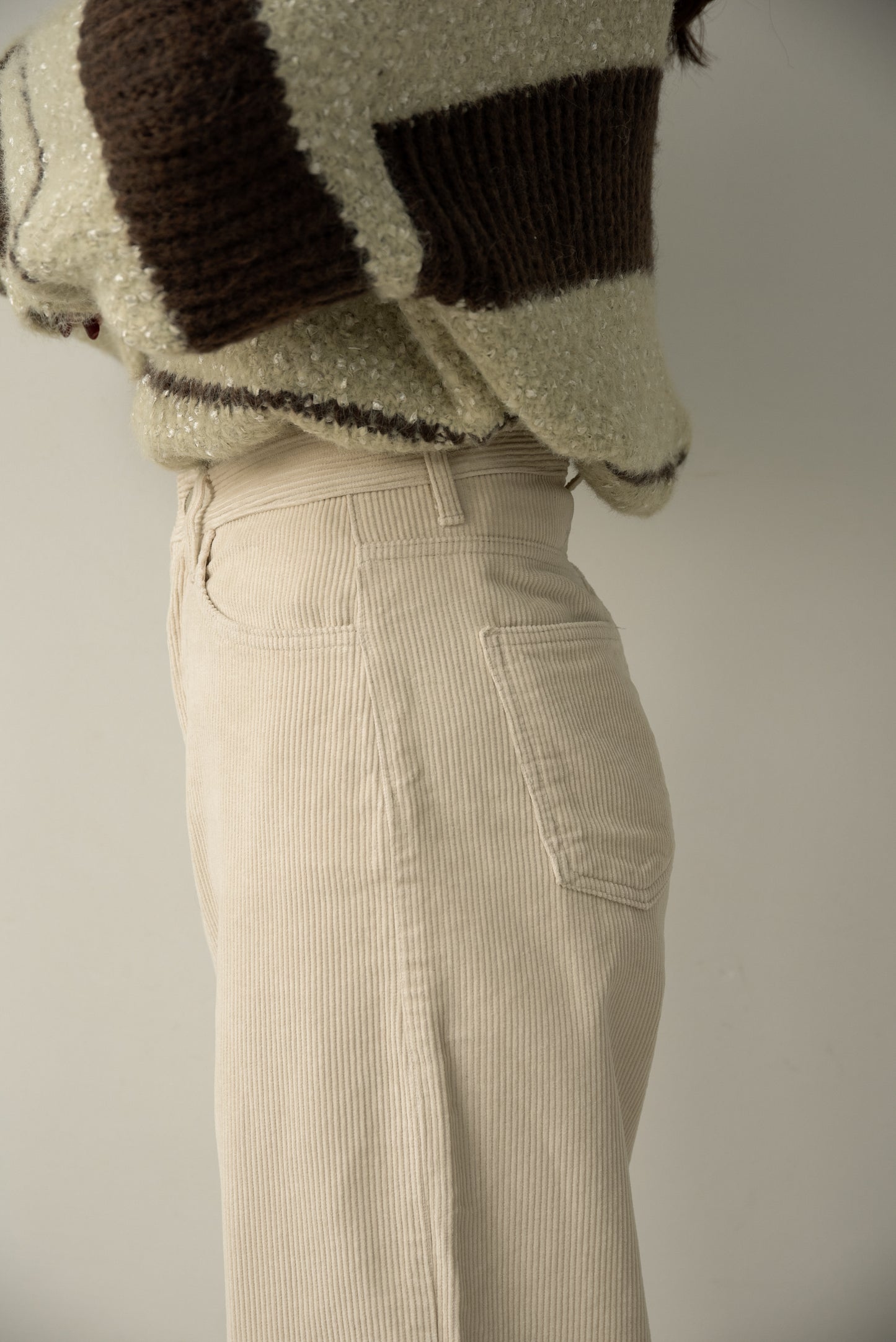 straight corduroy pocket pants