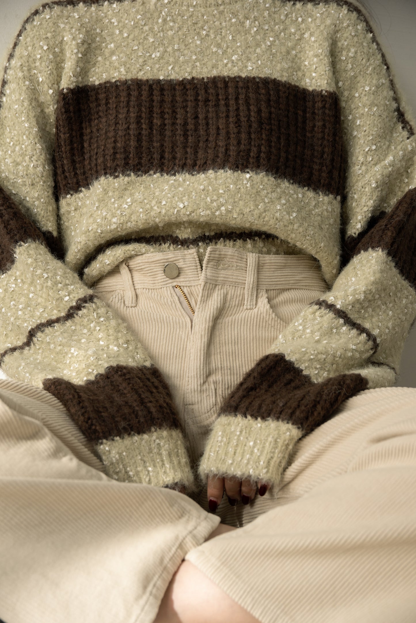 straight corduroy pocket pants