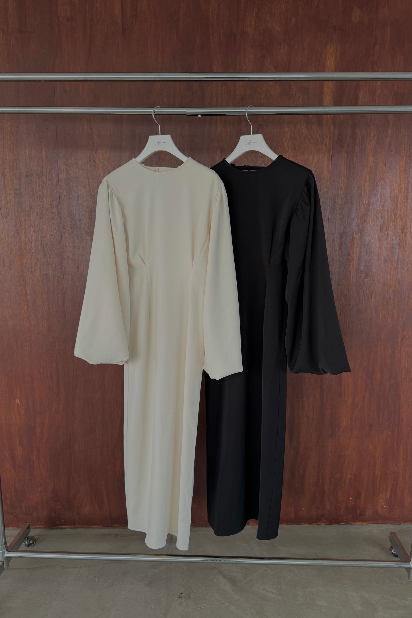 balloon sleeve waist tuck ops