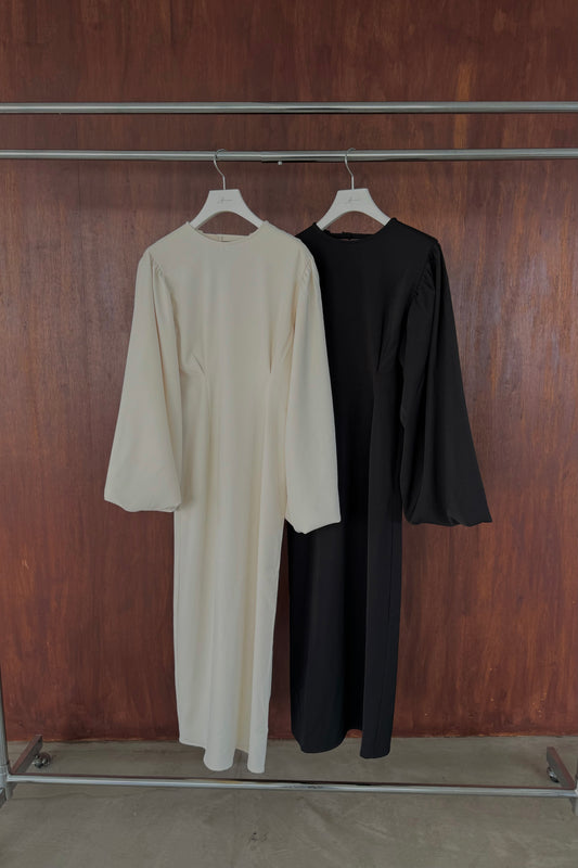 balloon sleeve waist tuck ops