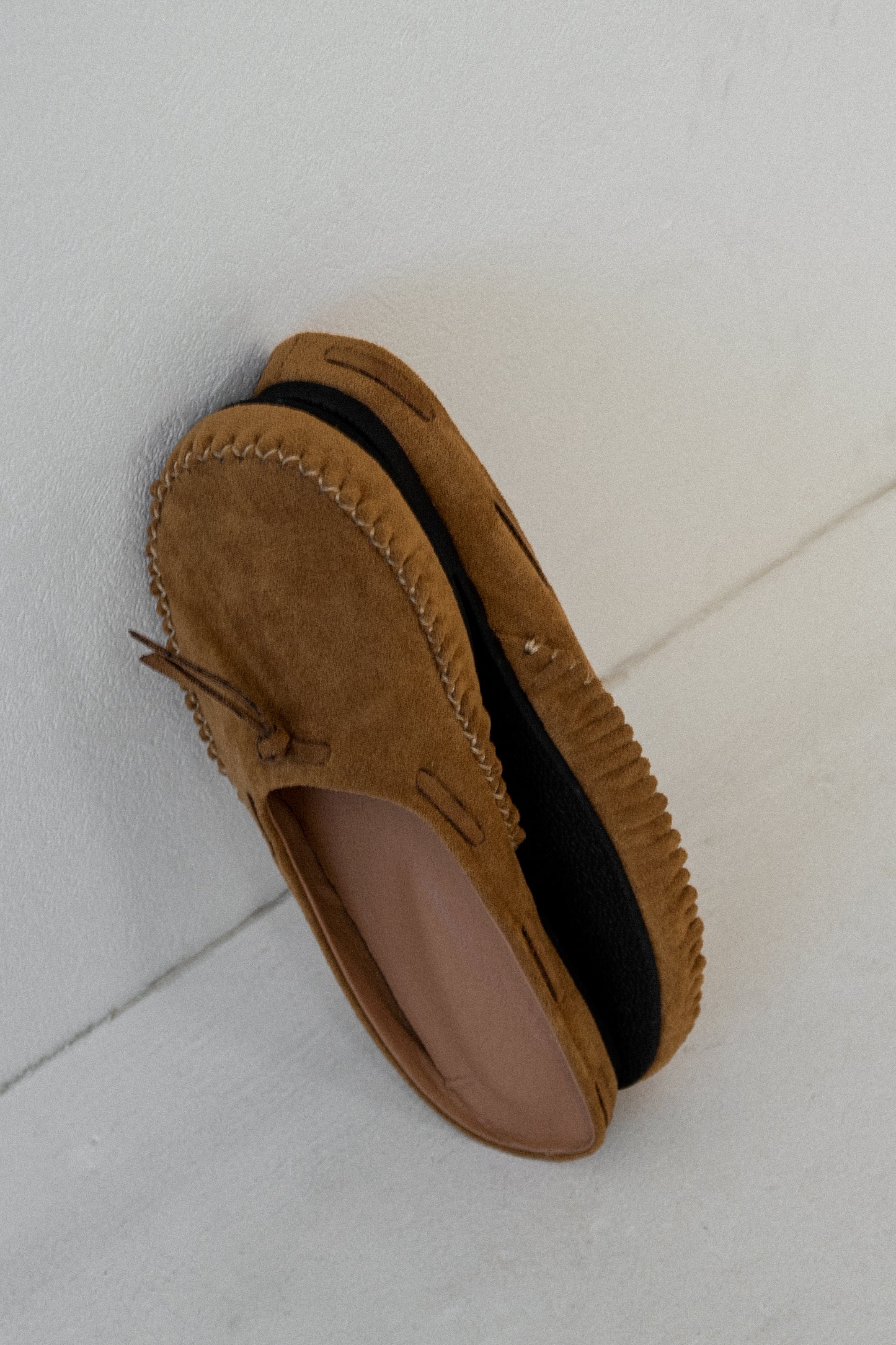 tied detail moccasin sabo
