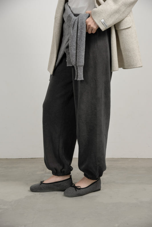 brushed string rafu jogger pants