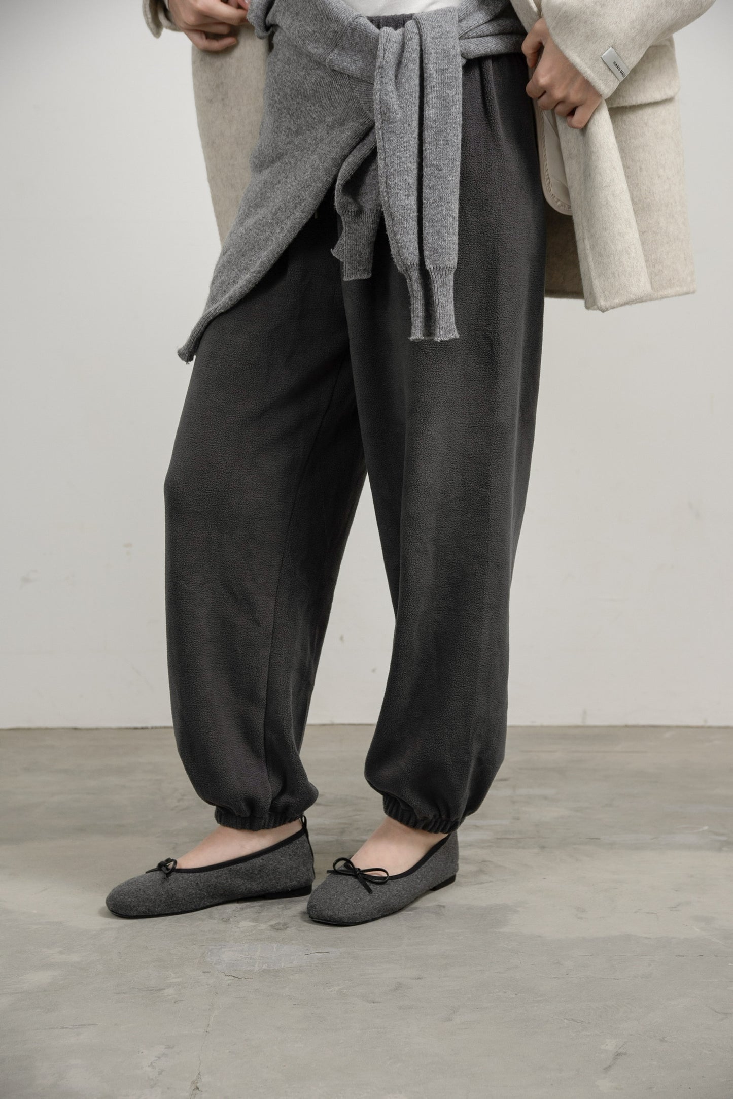 brushed string rafu jogger pants
