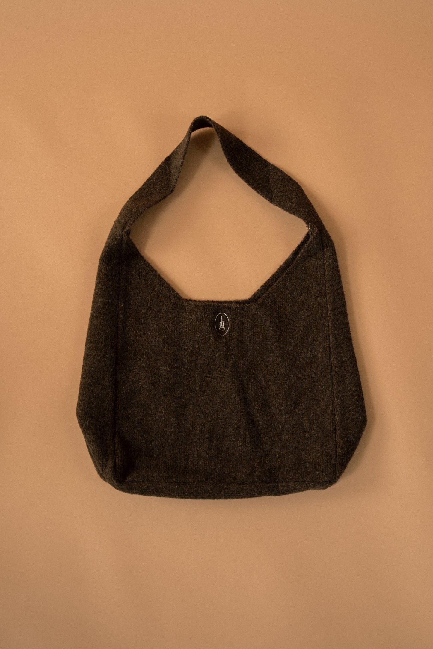 embroidery logo one handle knit bag