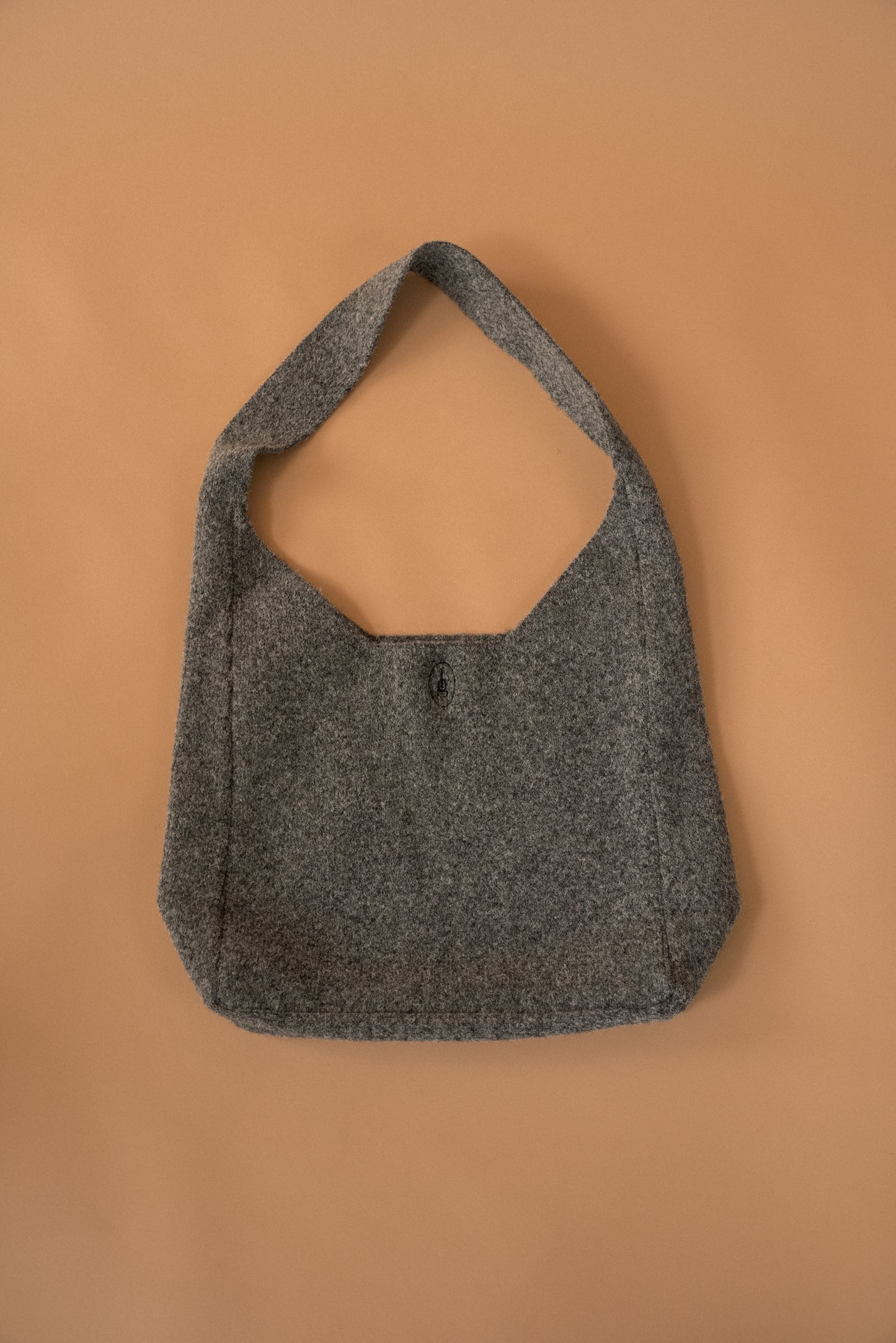 embroidery logo one handle knit bag