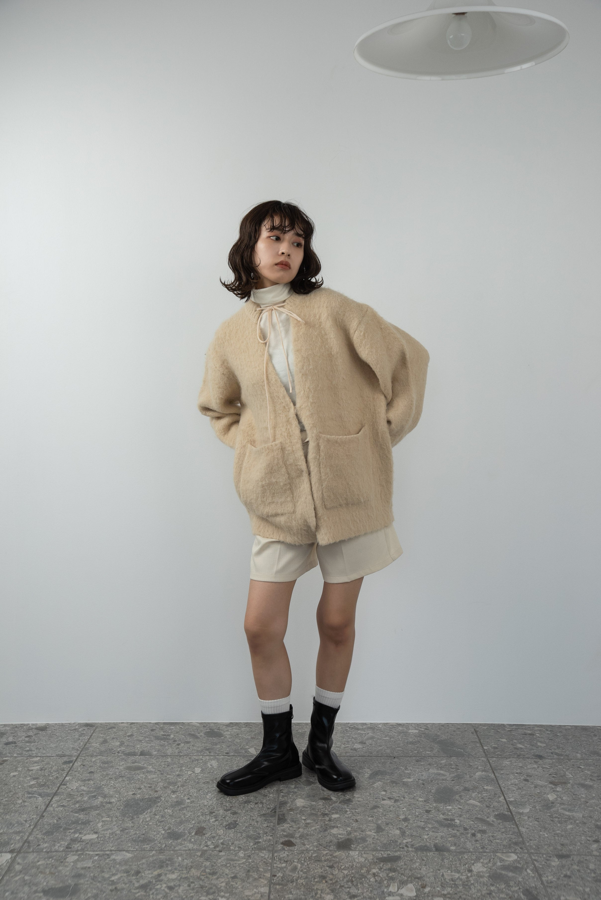 fluffy knit cardigan – eim online（エイム オンライン）