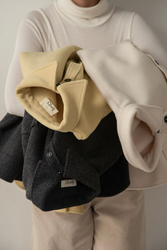 embroidery big pocket shirt like coat