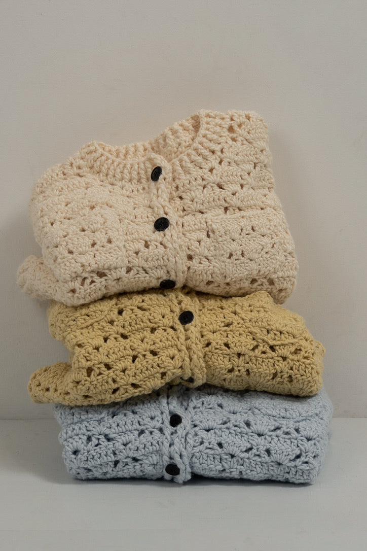 loose chunky handmade knit cardigan