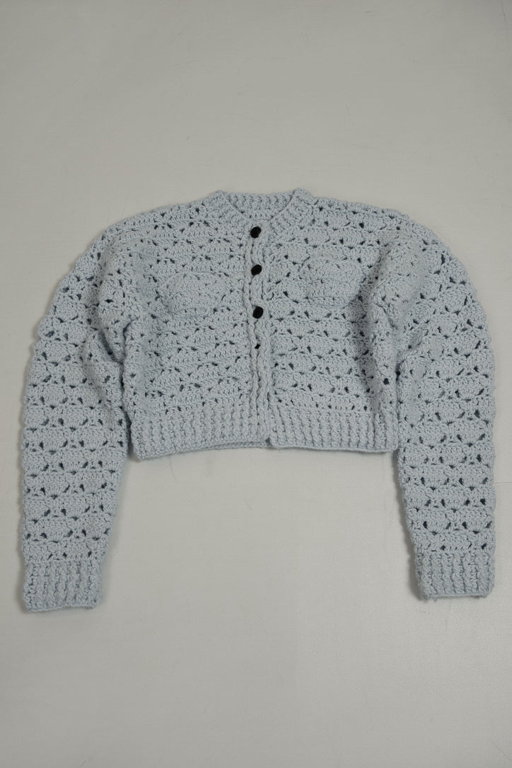 loose chunky handmade knit cardigan
