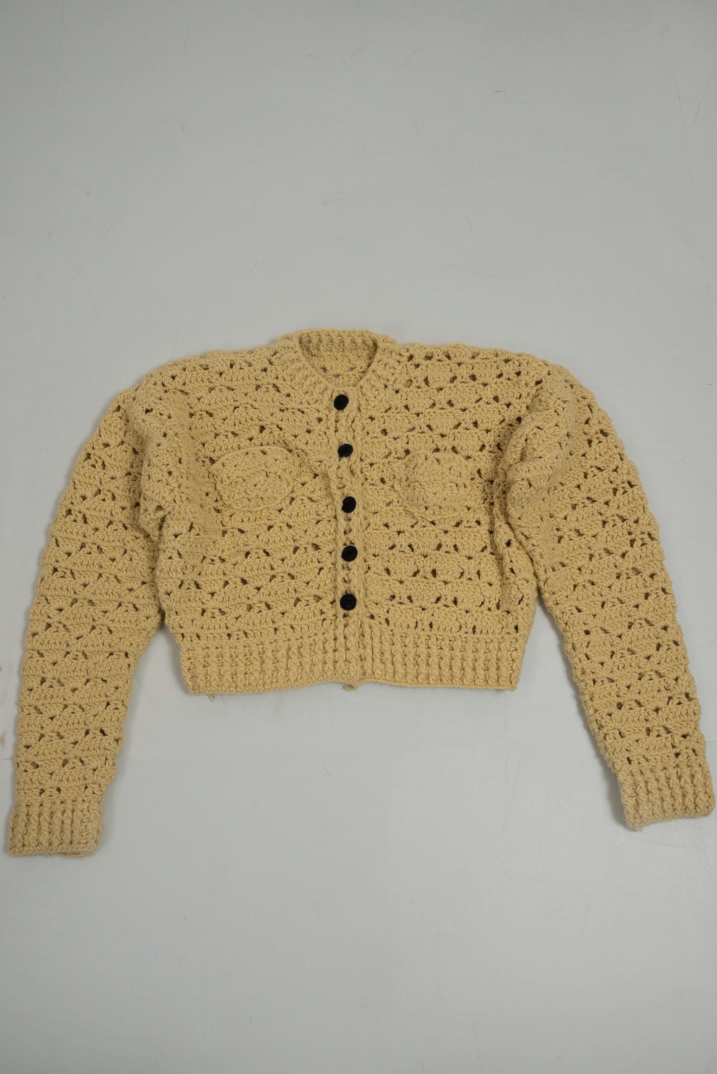 loose chunky handmade knit cardigan