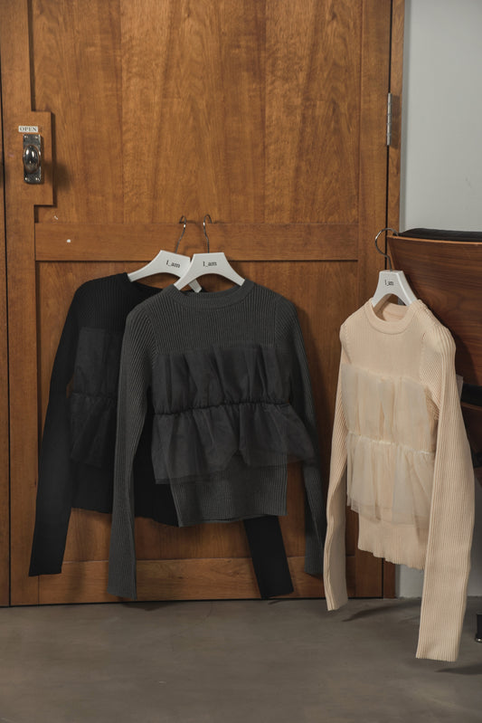 tulle docking pullover