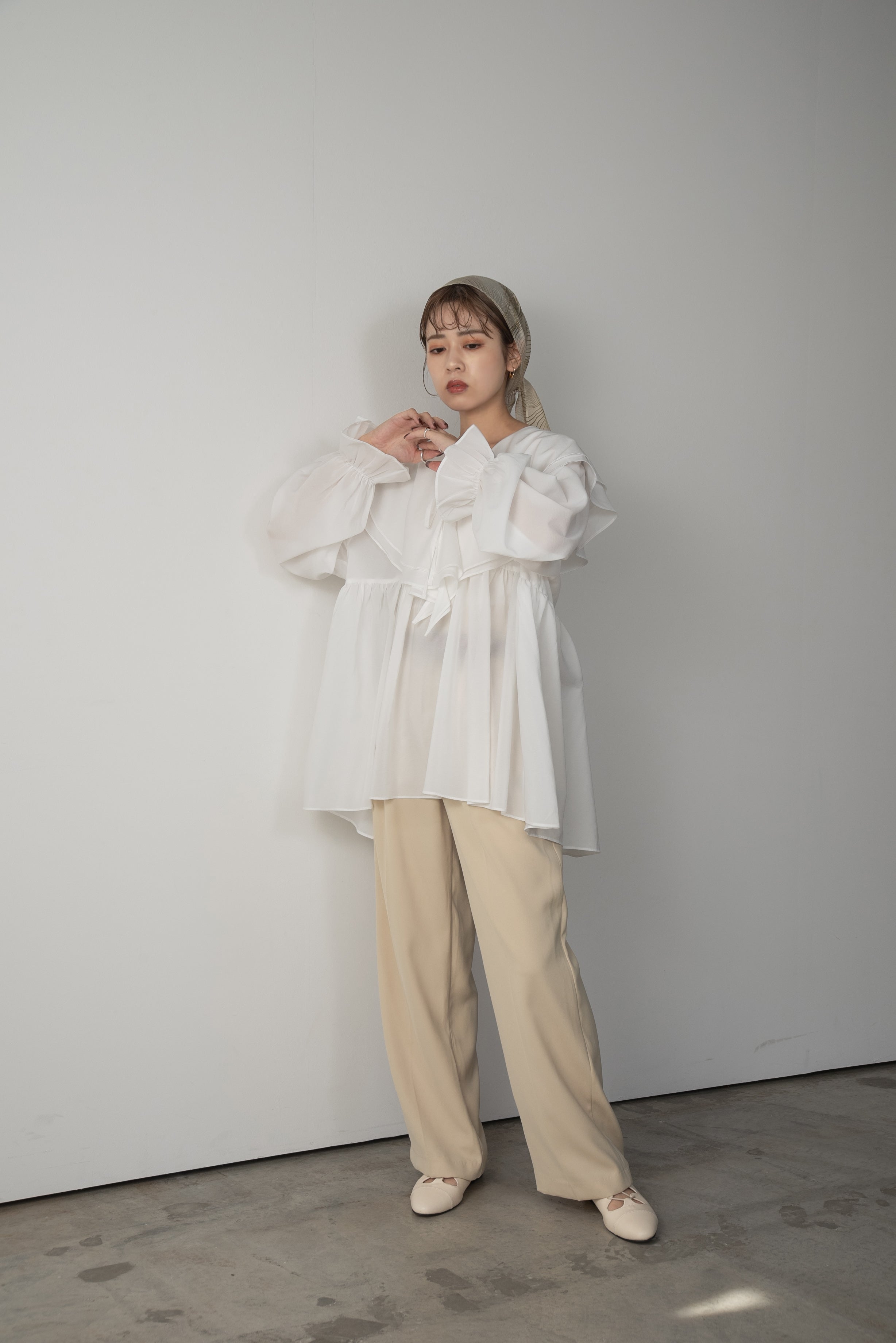 flare ribbon volume blouse – eim online（エイム オンライン）