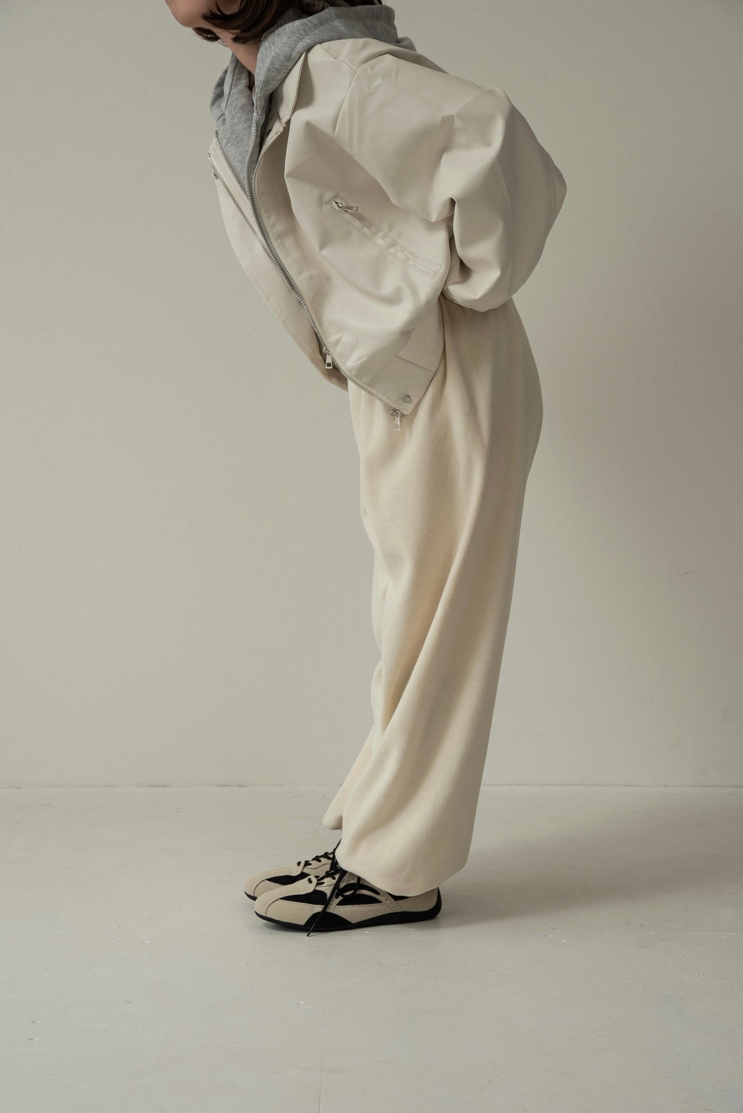 hooded docking short blouson