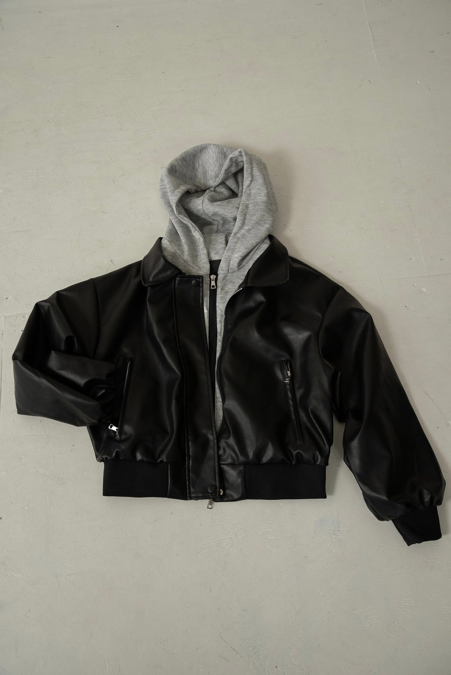 hooded docking short blouson