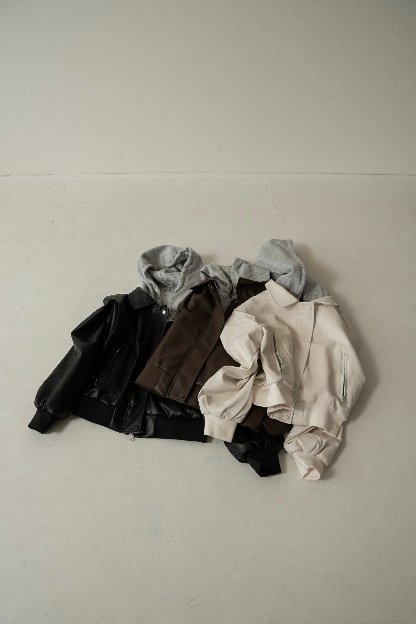 hooded docking short blouson