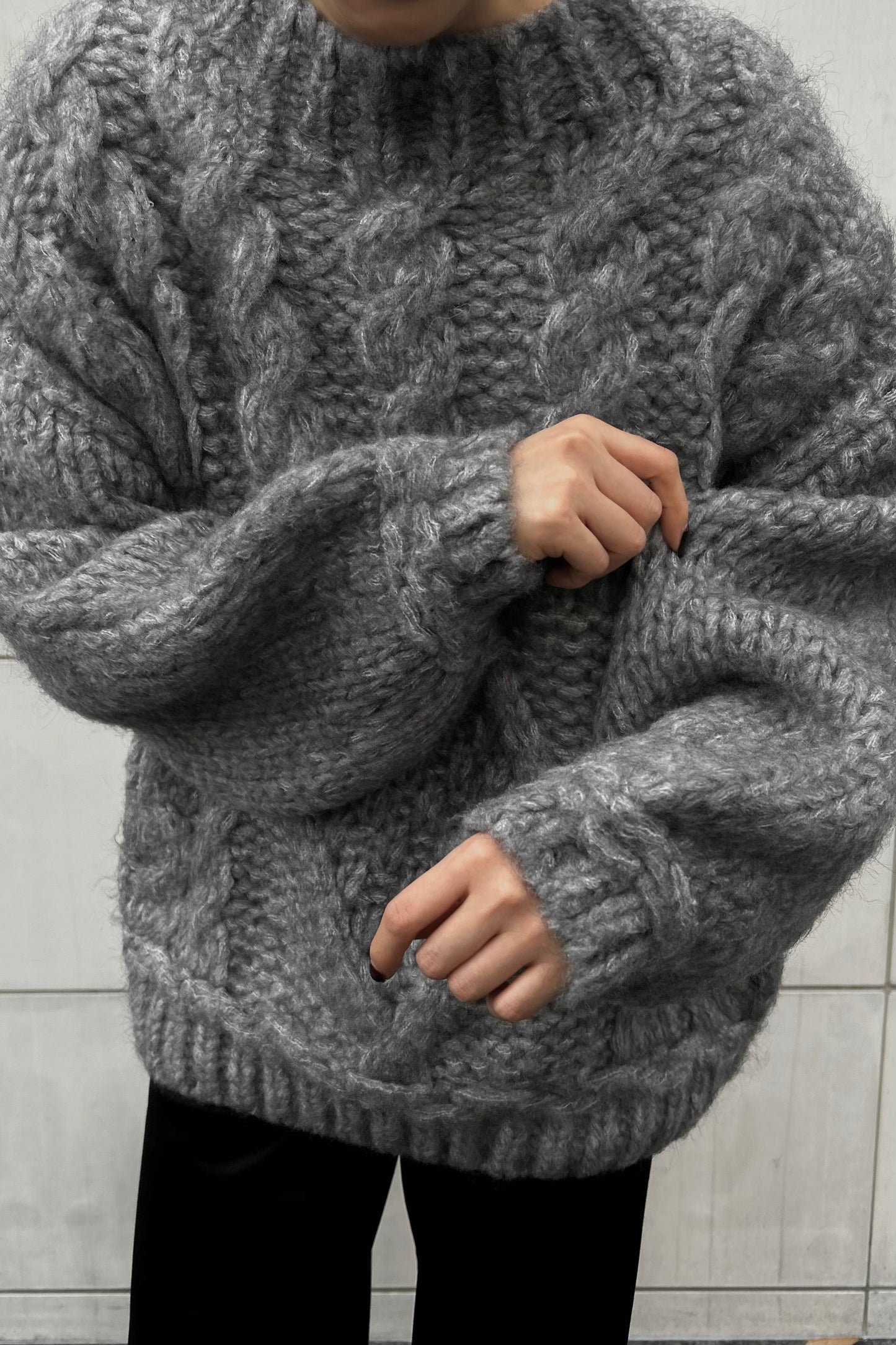 cable wool loose knit【eim plus+限定アイテム】