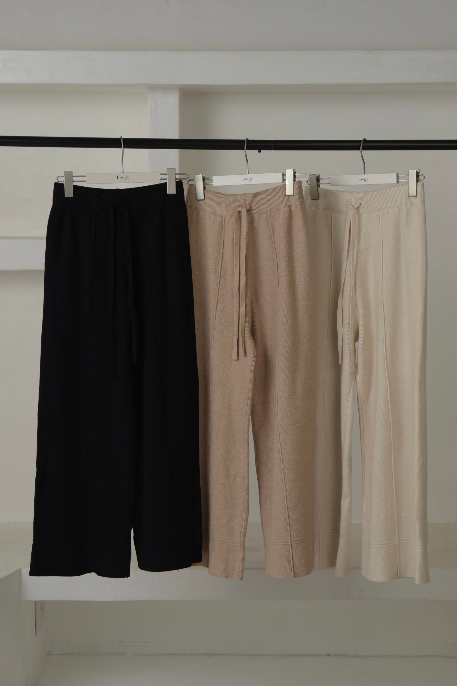 center line relax knit pants – eim online（エイム オンライン）