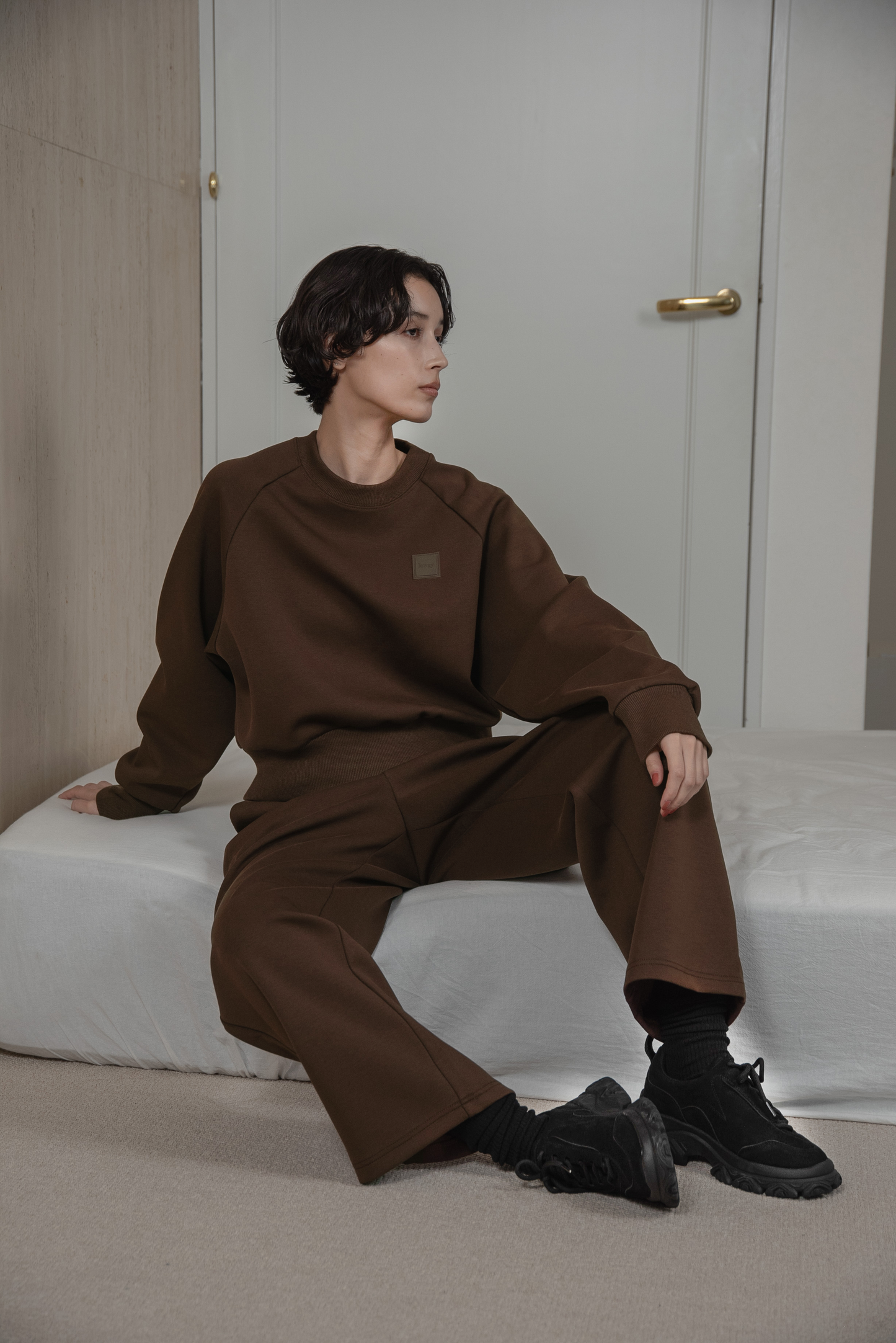 lawgy original logo embroidery sweat pants