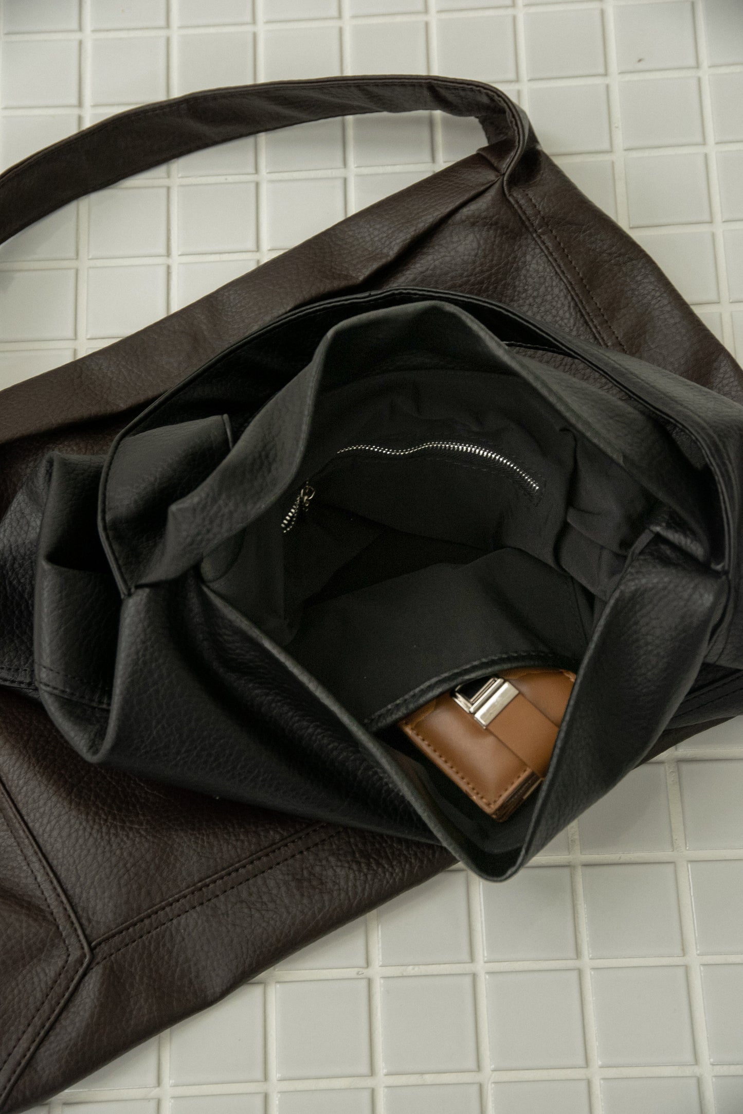 soft fabric big one handle tote bag