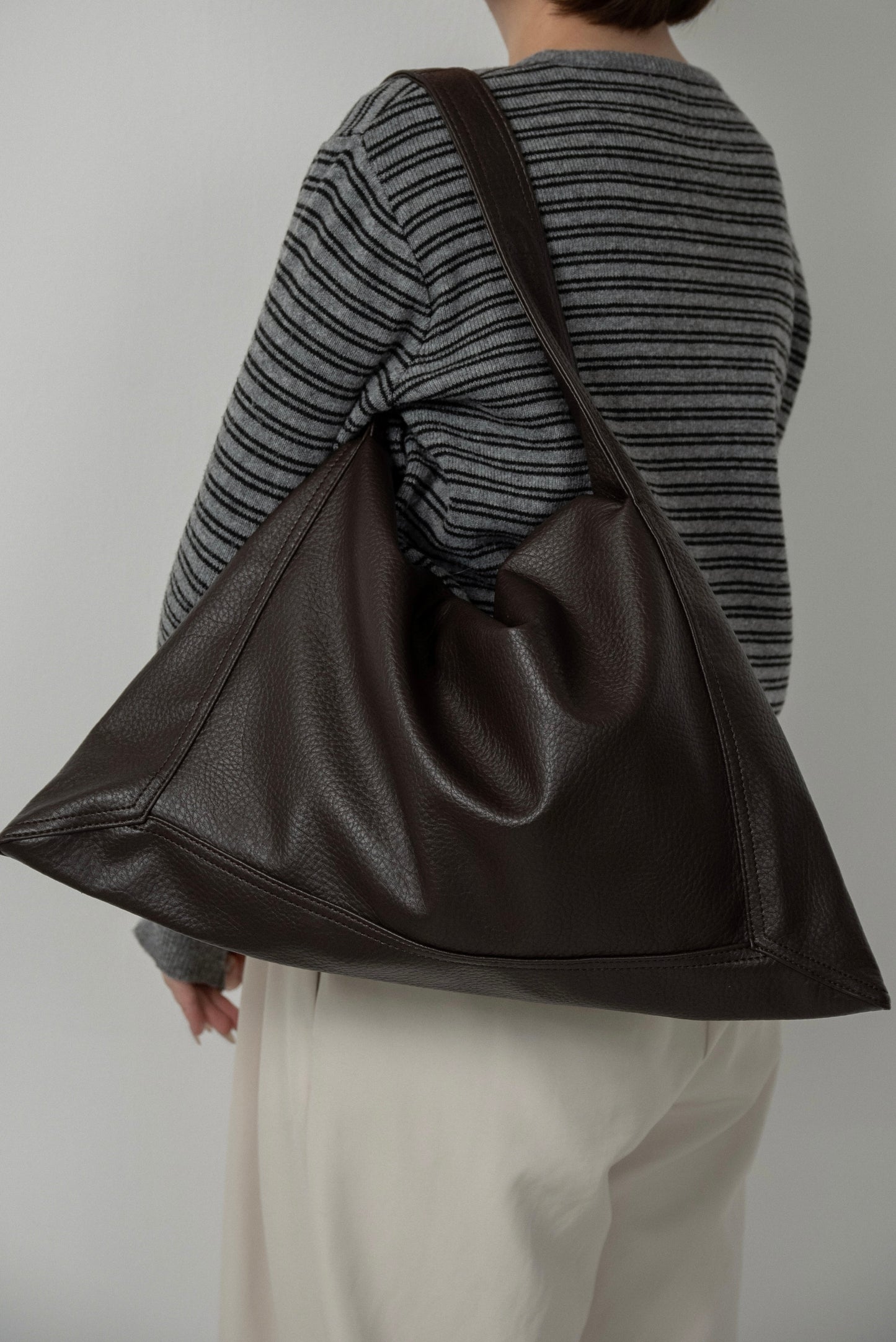 soft fabric big one handle tote bag