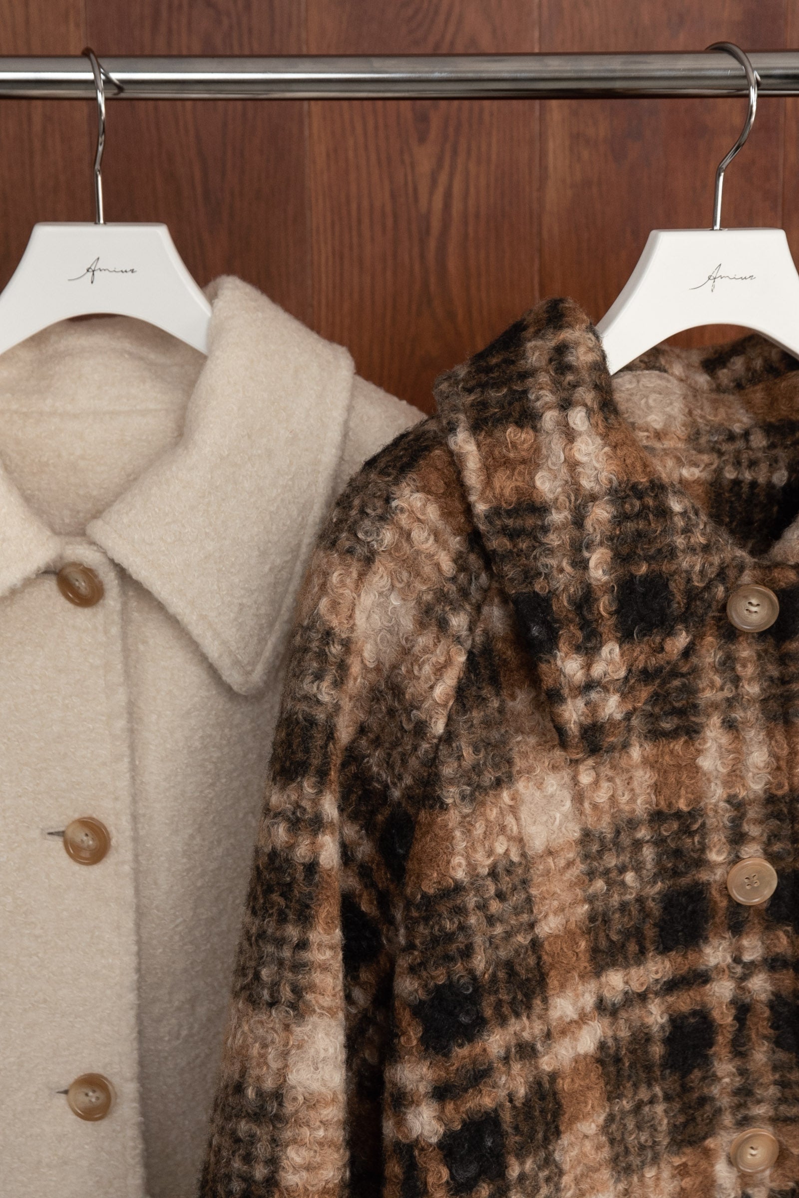 soutien collar shaggy coat – eim online（エイム オンライン）