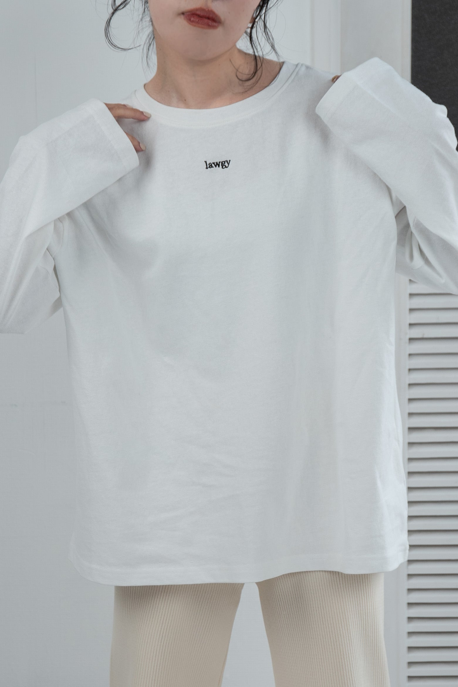 lawgy logo nuance long sleeve T