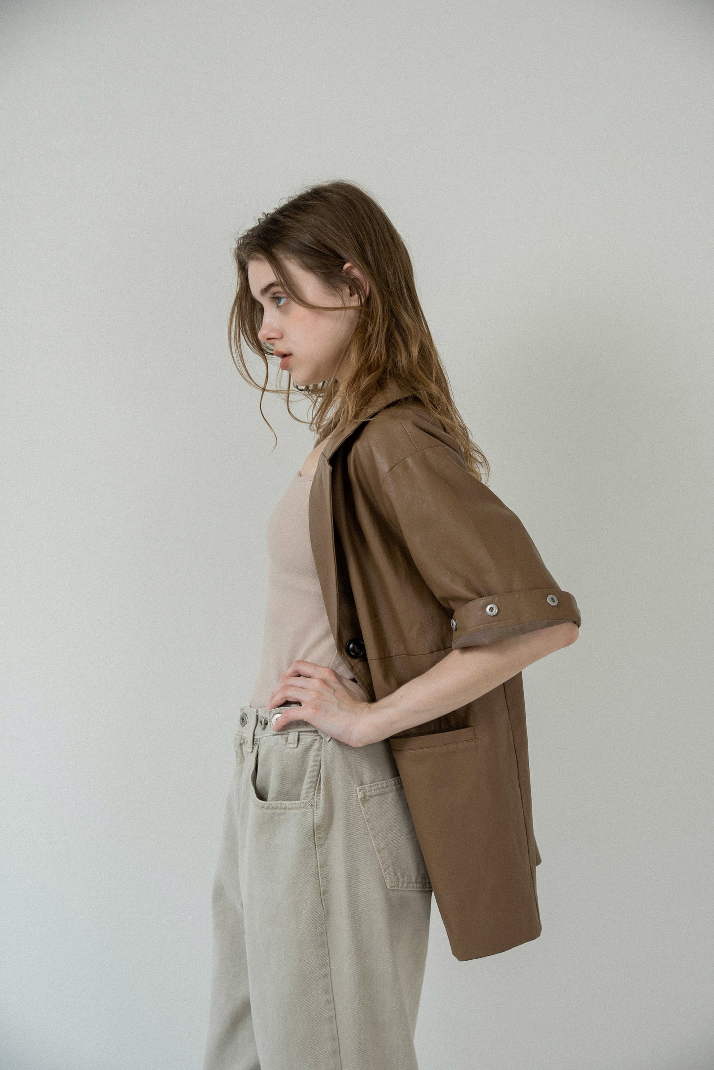 2way sleeve embroidery jacket